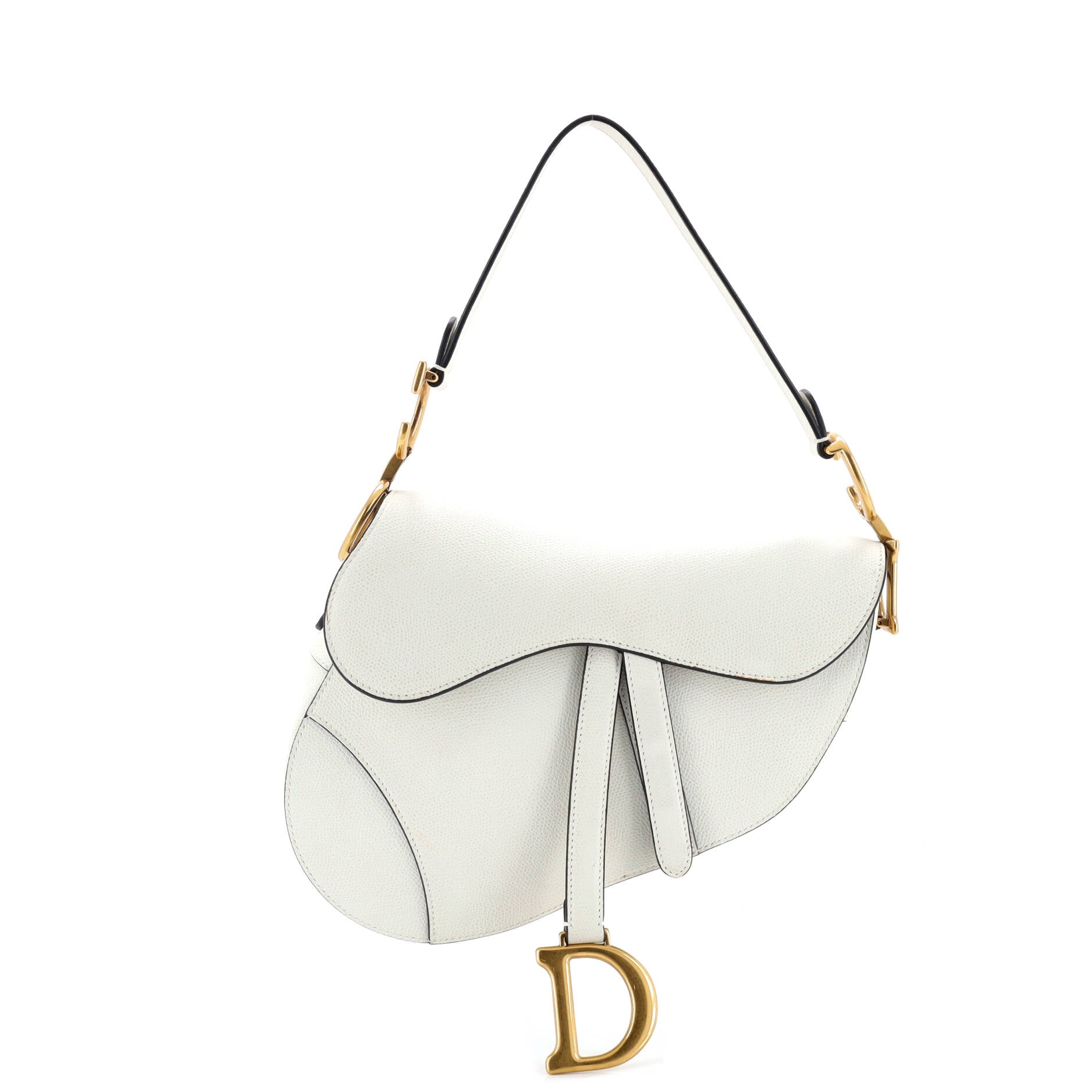 Saddle Handbag Leather Medium