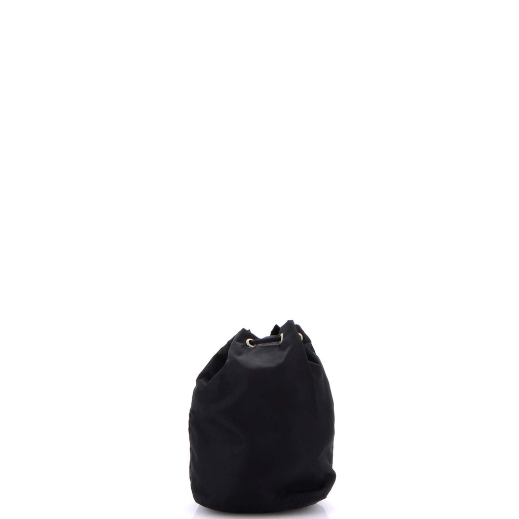 Drawstring Wristlet Bucket Bag Tessuto Small