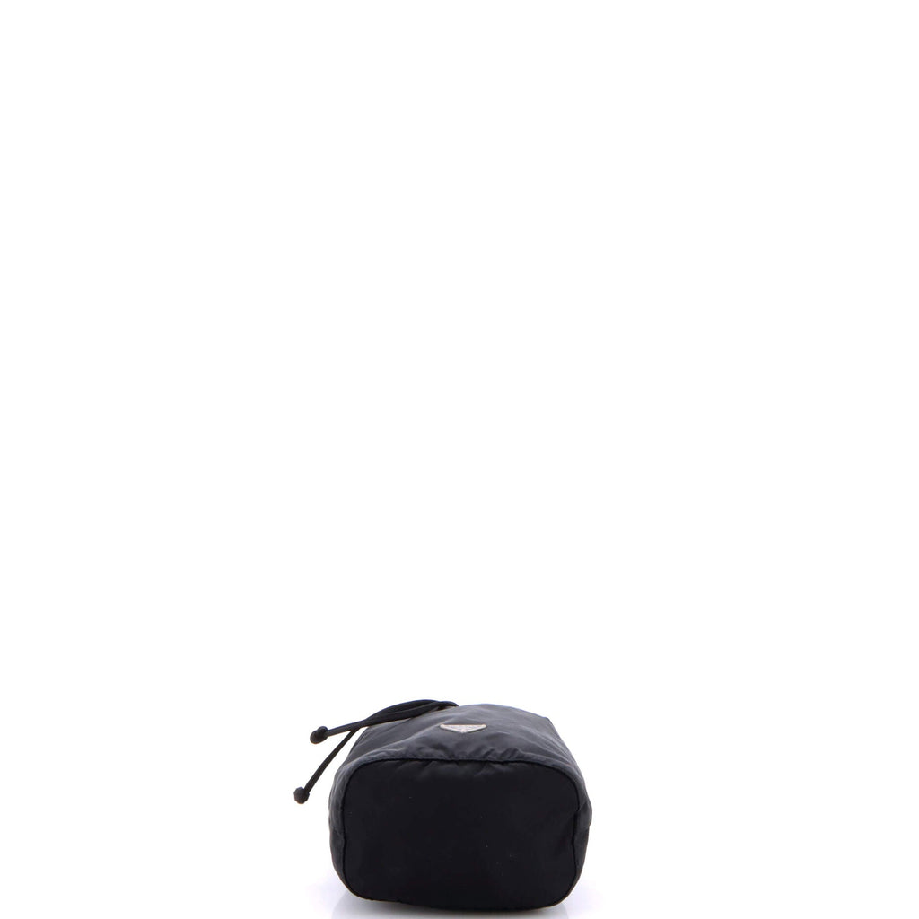 Drawstring Wristlet Bucket Bag Tessuto Small
