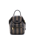Pequin Front Pocket Backpack Coated Canvas Small