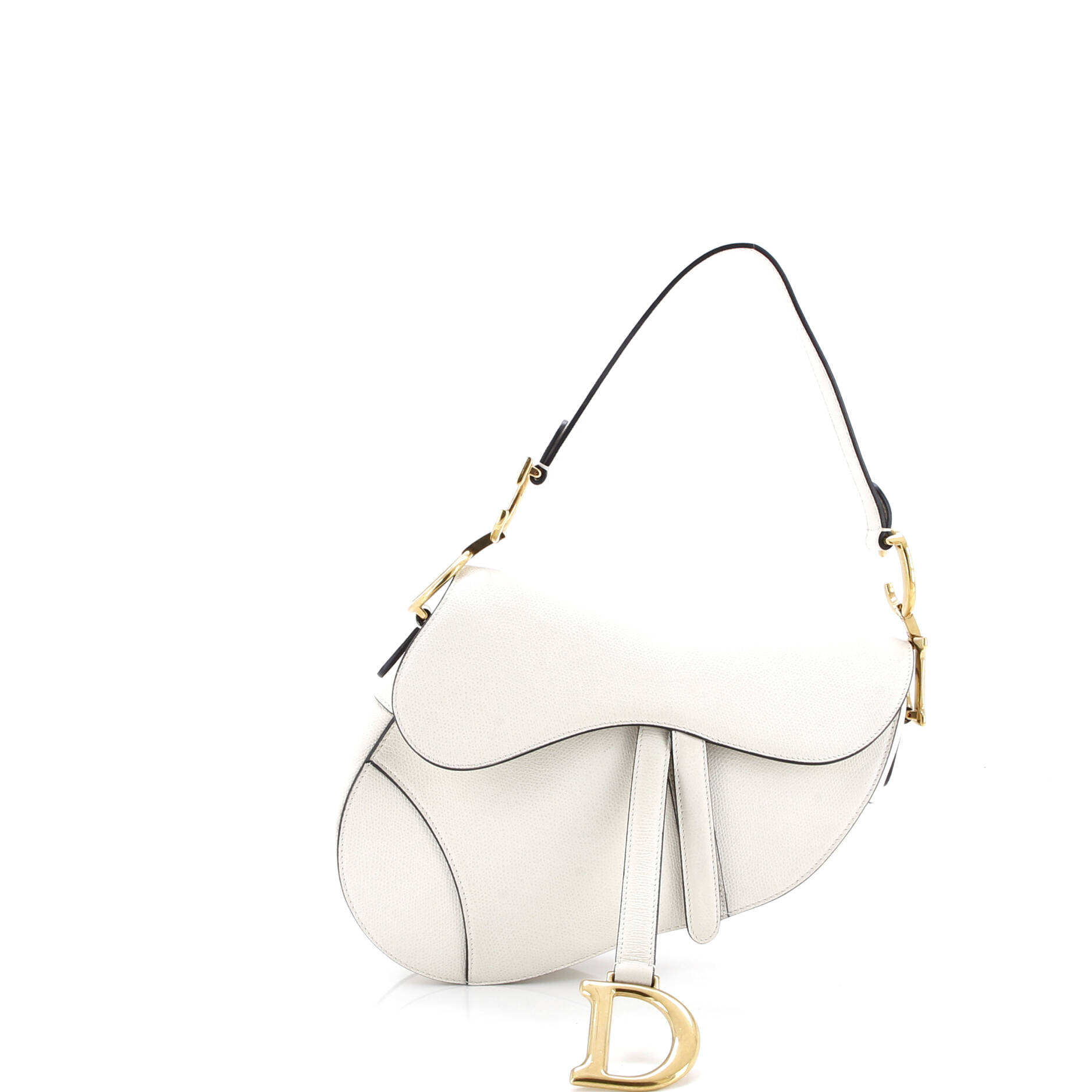 Saddle Handbag Leather Medium