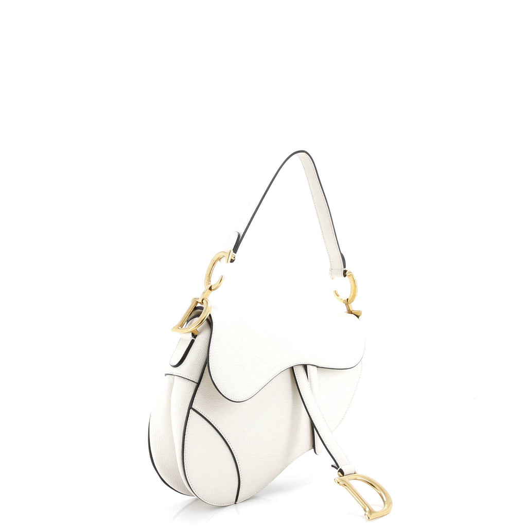Saddle Handbag Leather Medium