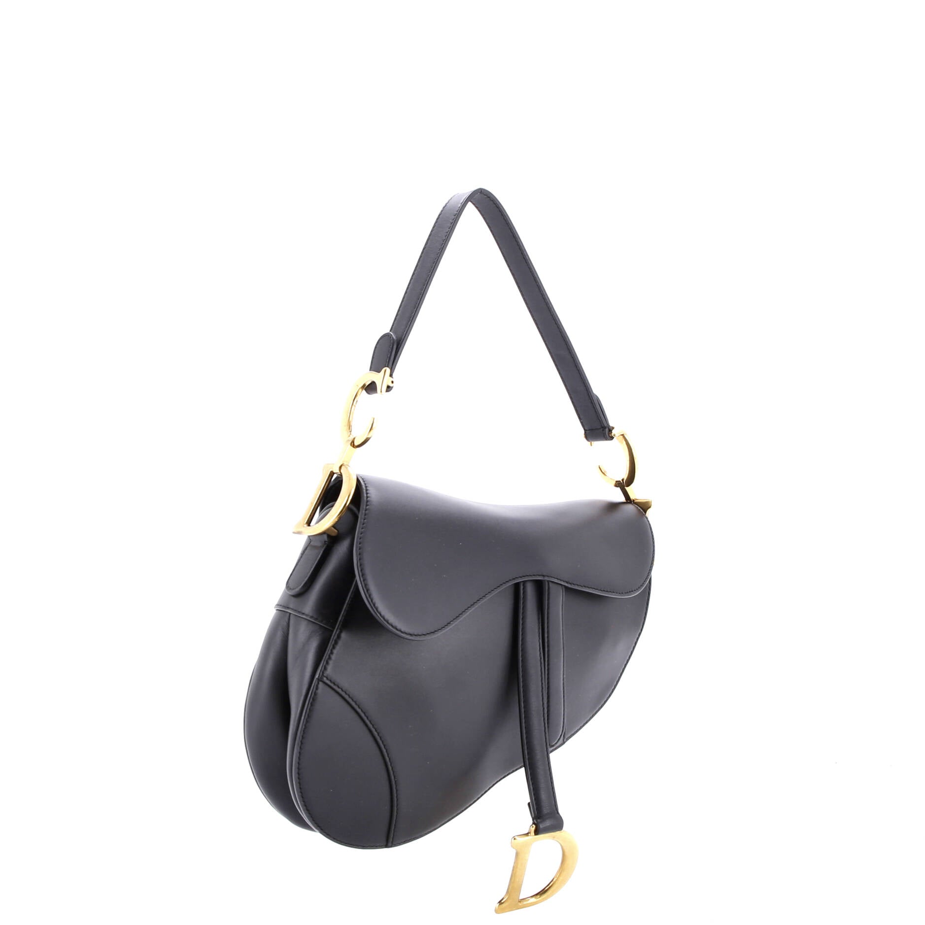 Saddle Handbag Leather Medium