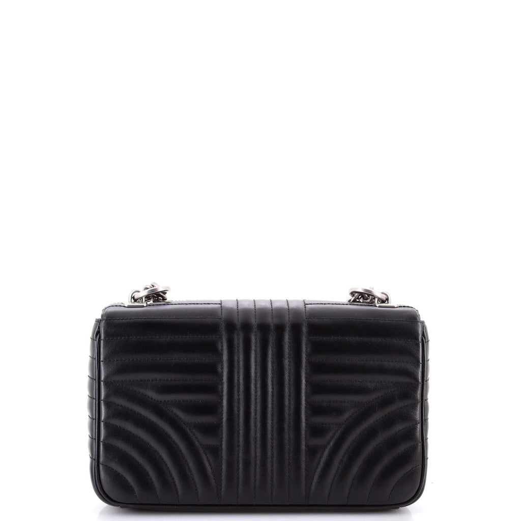 Chain Flap Shoulder Bag Diagramme Quilted Leather Medium