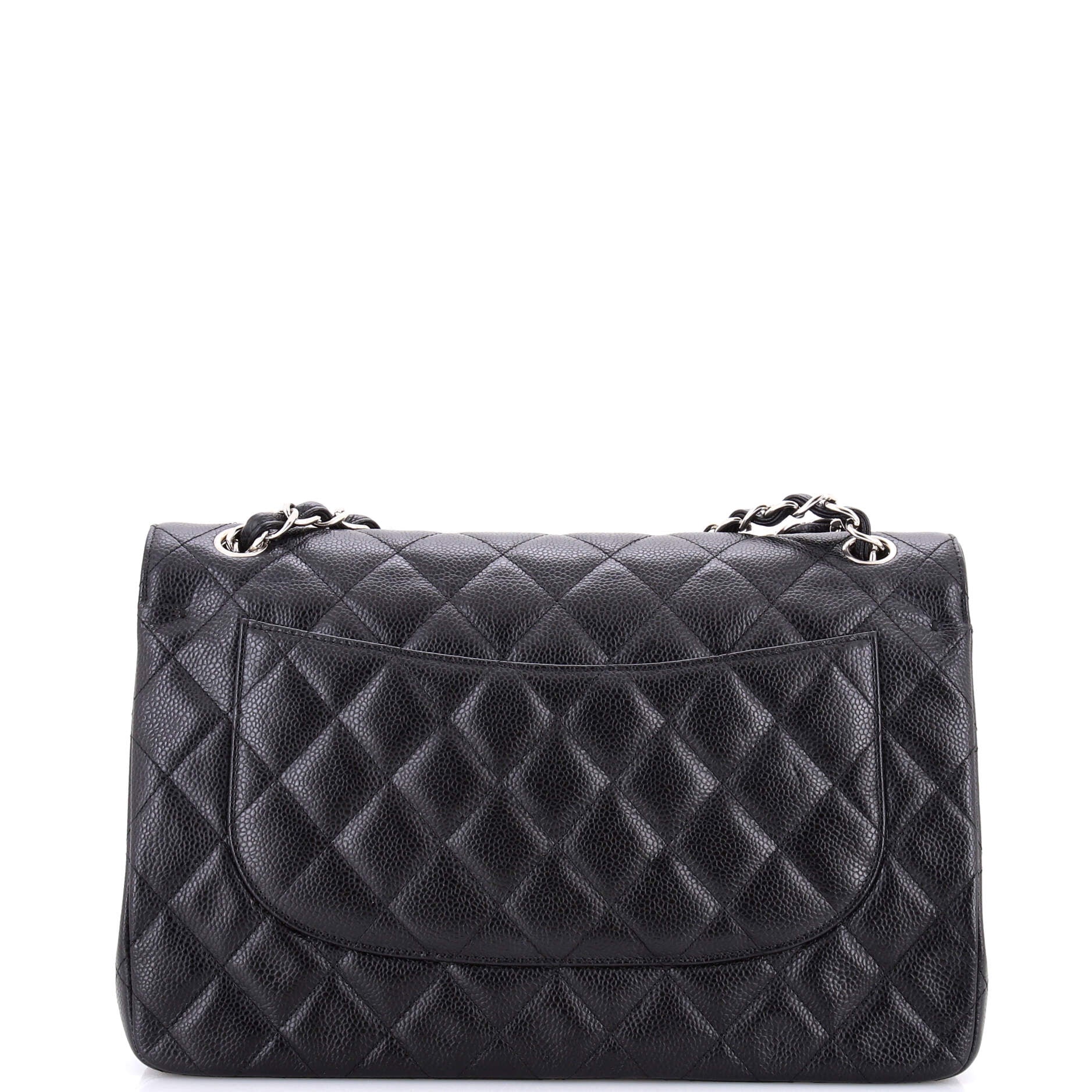 Classic Double Flap Bag Quilted Caviar Jumbo