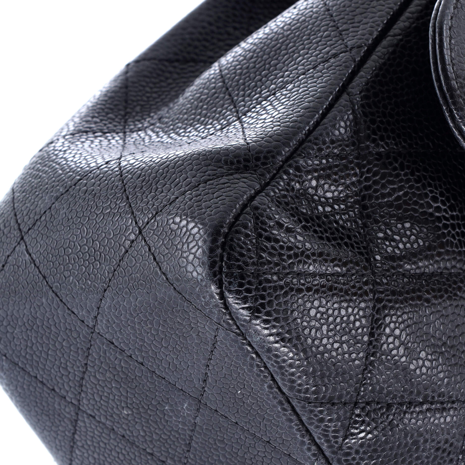 Classic Double Flap Bag Quilted Caviar Jumbo