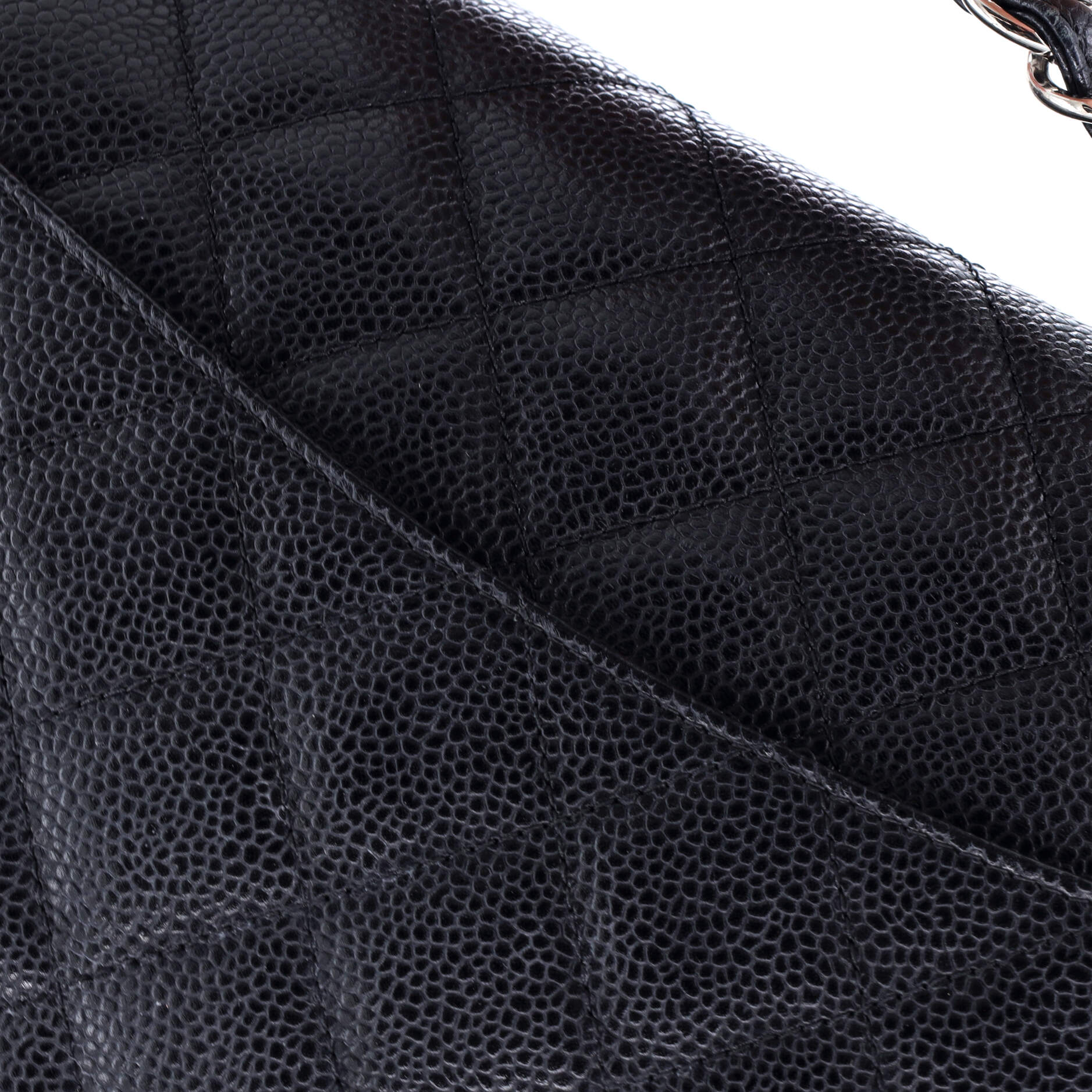 Classic Double Flap Bag Quilted Caviar Jumbo
