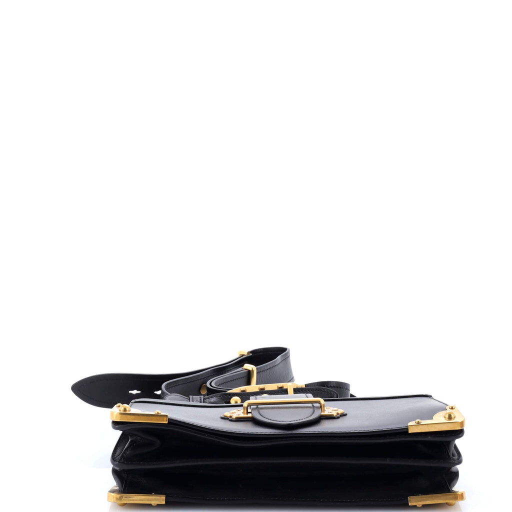 Cahier Crossbody Bag Leather and Saffiano Leather Large