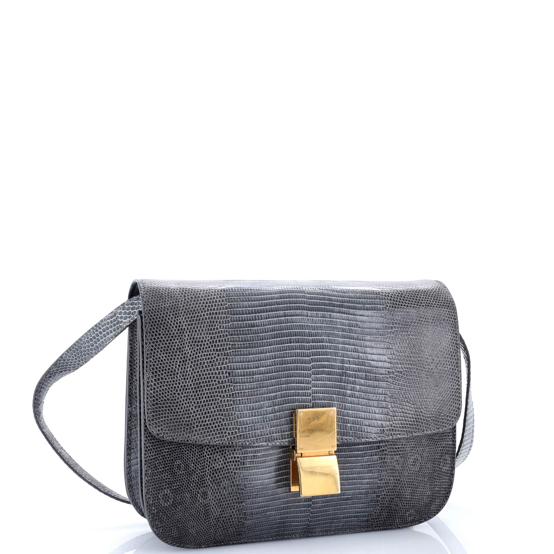 Classic Box Bag Lizard Medium