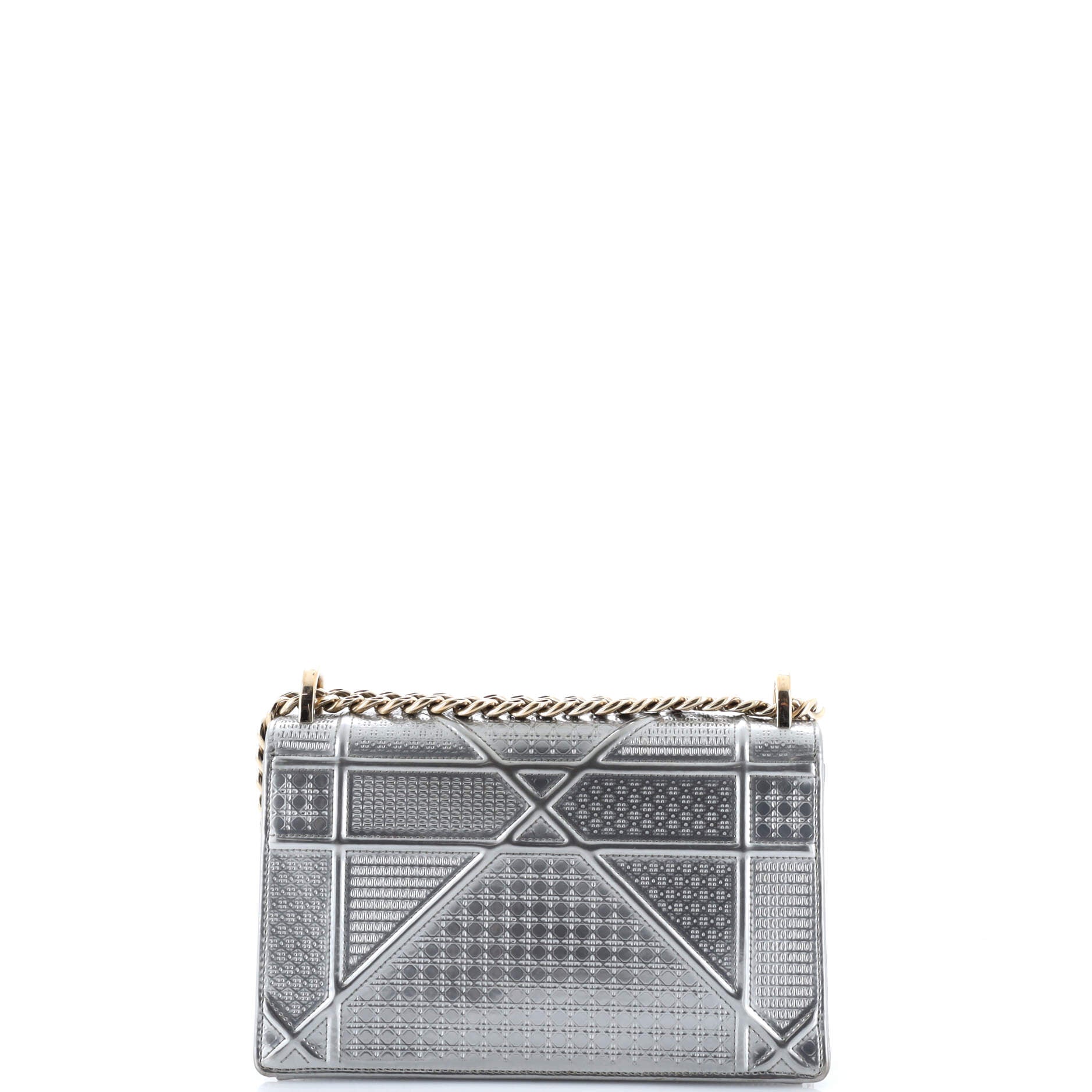 Diorama Flap Bag Cannage Embossed Calfskin Small