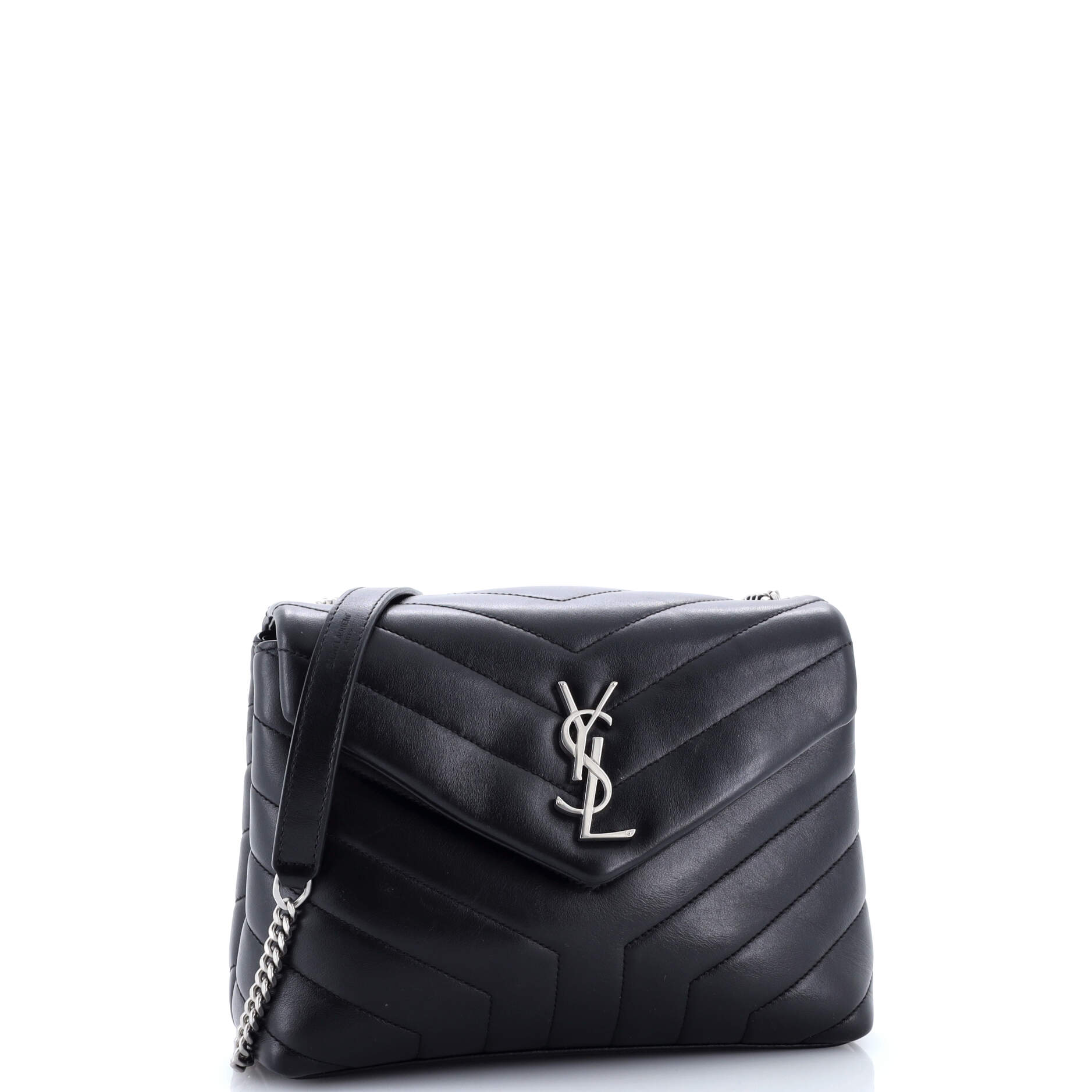 Loulou Shoulder Bag Matelasse Chevron Leather Small