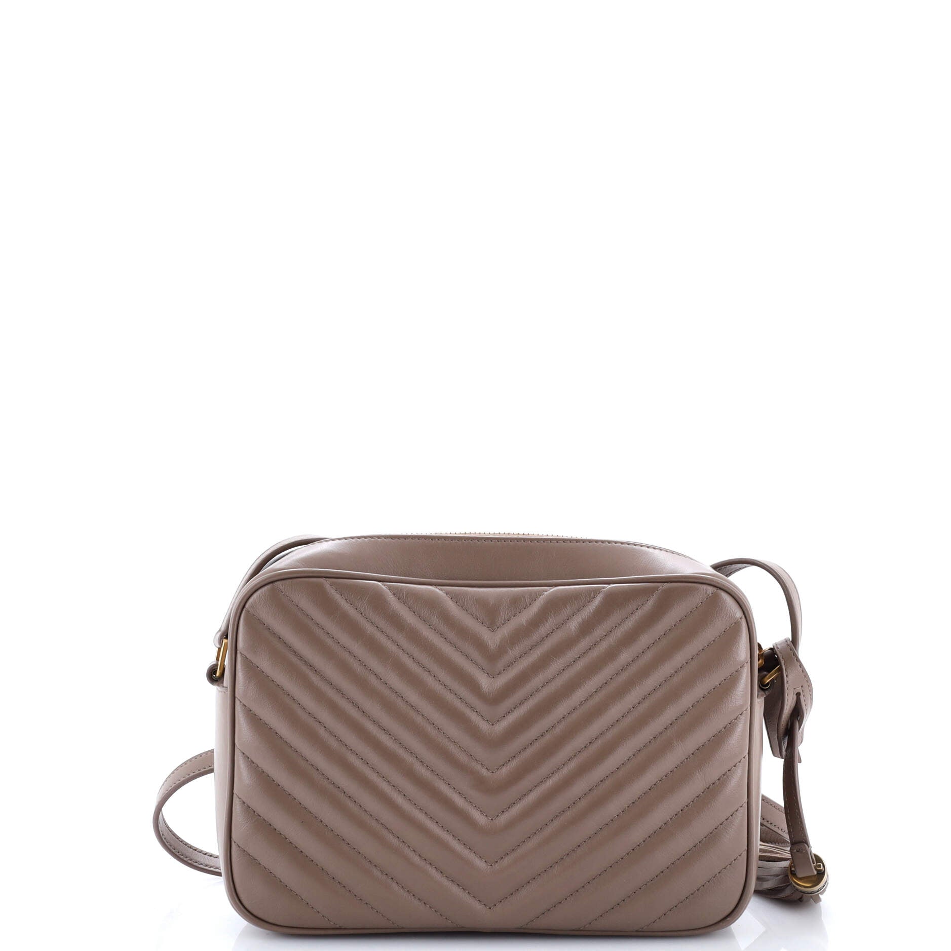 Lou Camera Bag Matelasse Chevron Leather Small