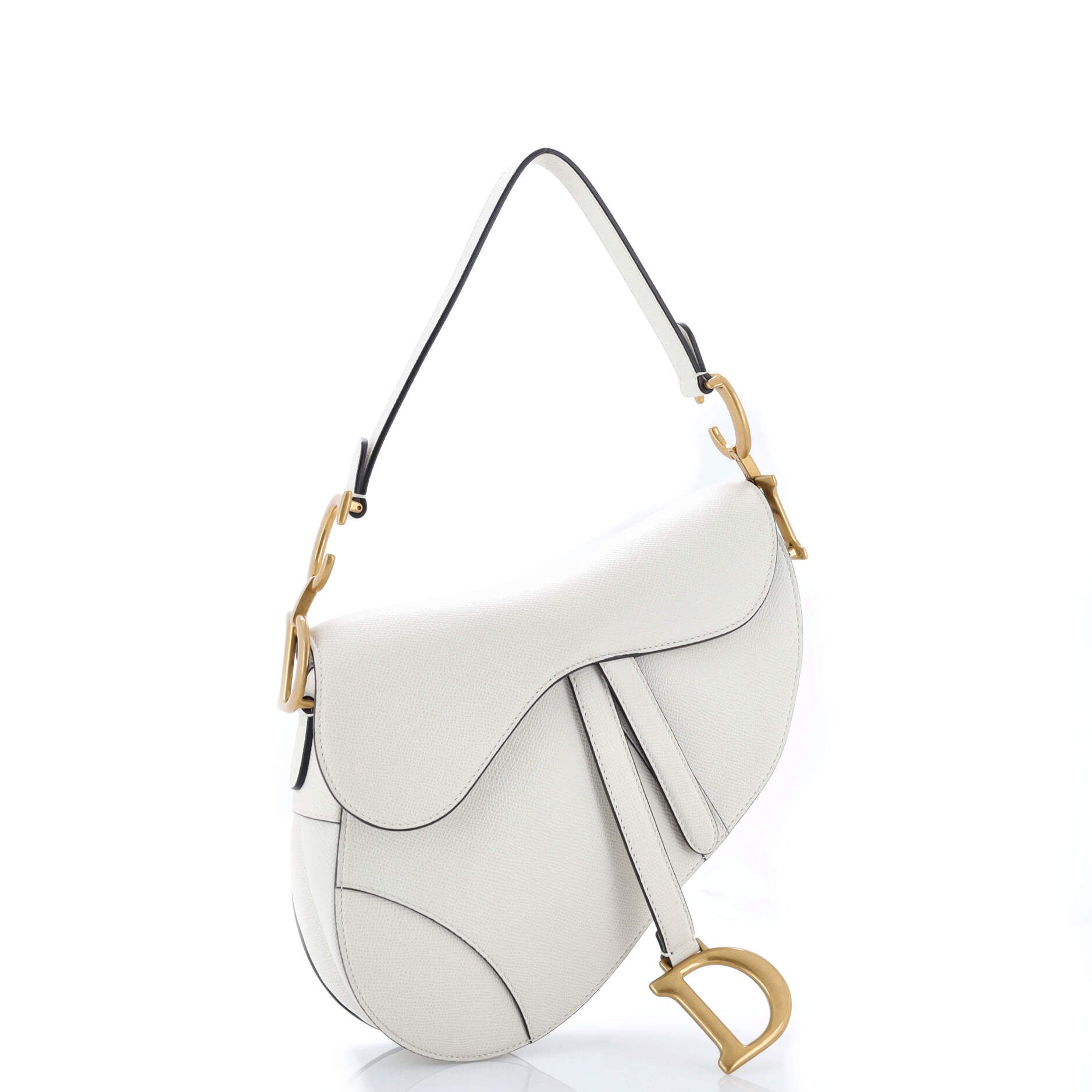 Saddle Handbag Leather Medium