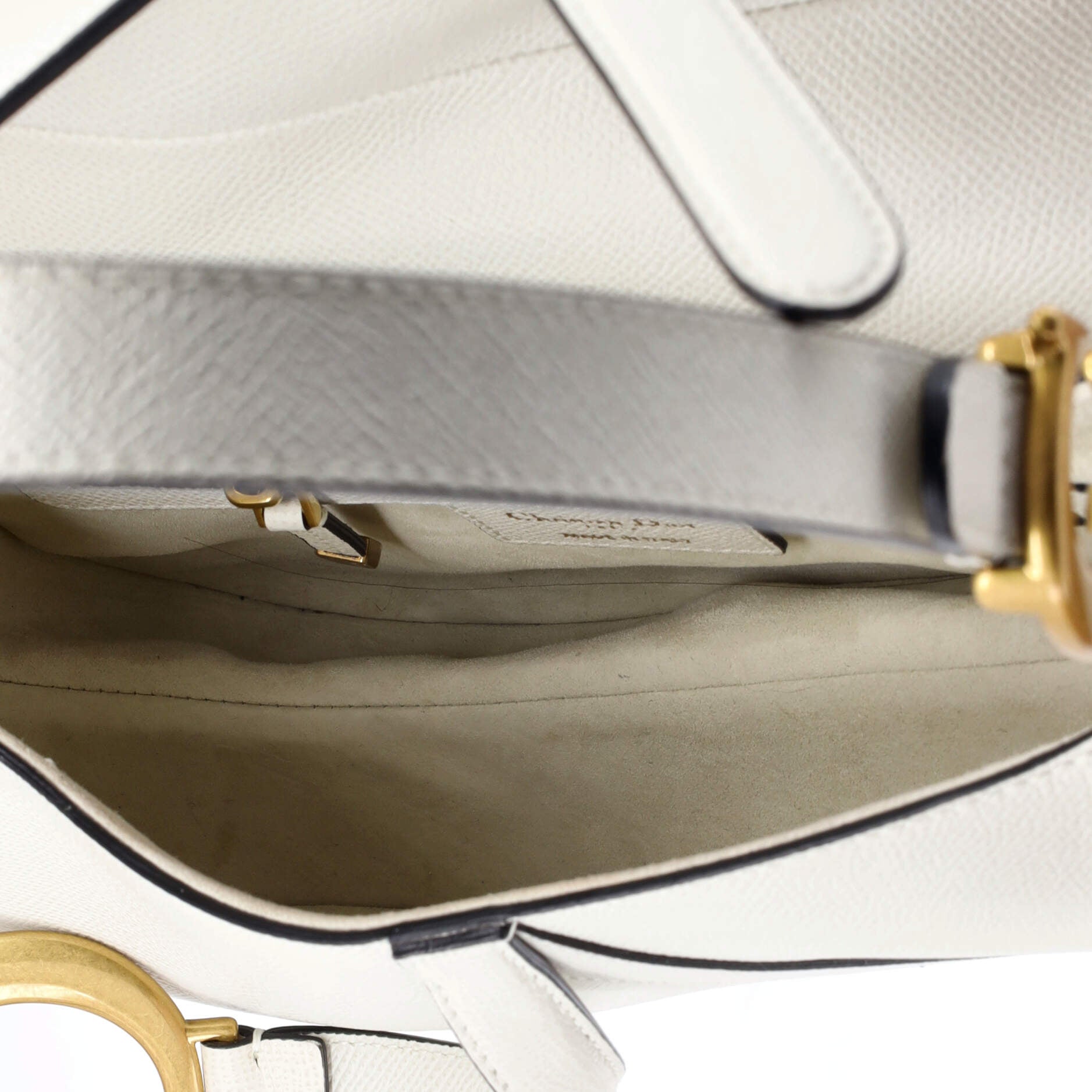Saddle Handbag Leather Medium