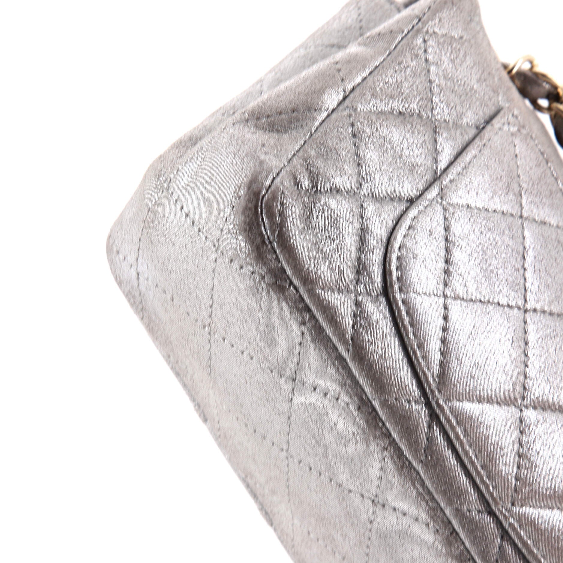 Classic Single Flap Bag Quilted Iridescent Calfskin Mini