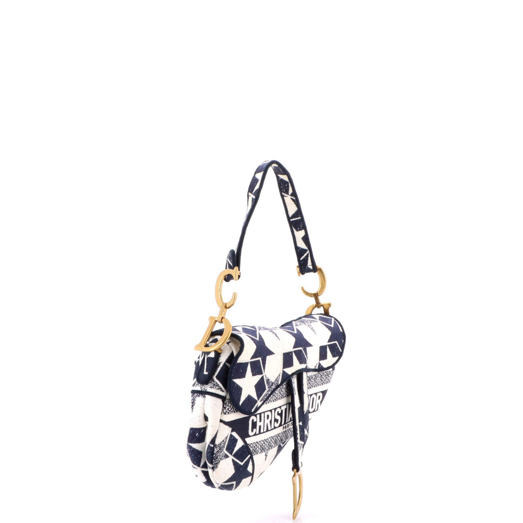 Saddle Bag Logo Embroidered Canvas Medium