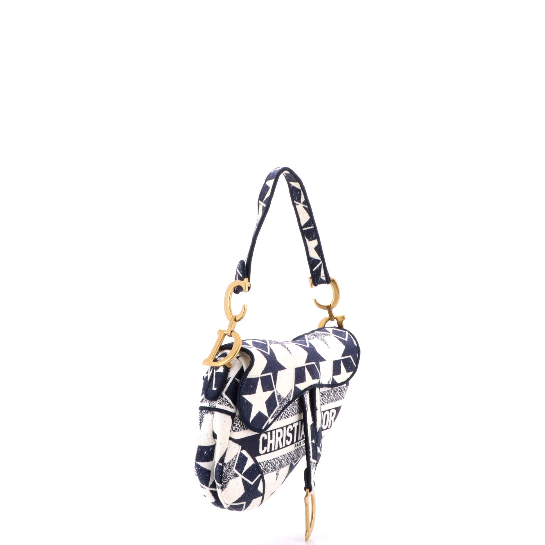 Saddle Bag Logo Embroidered Canvas Medium