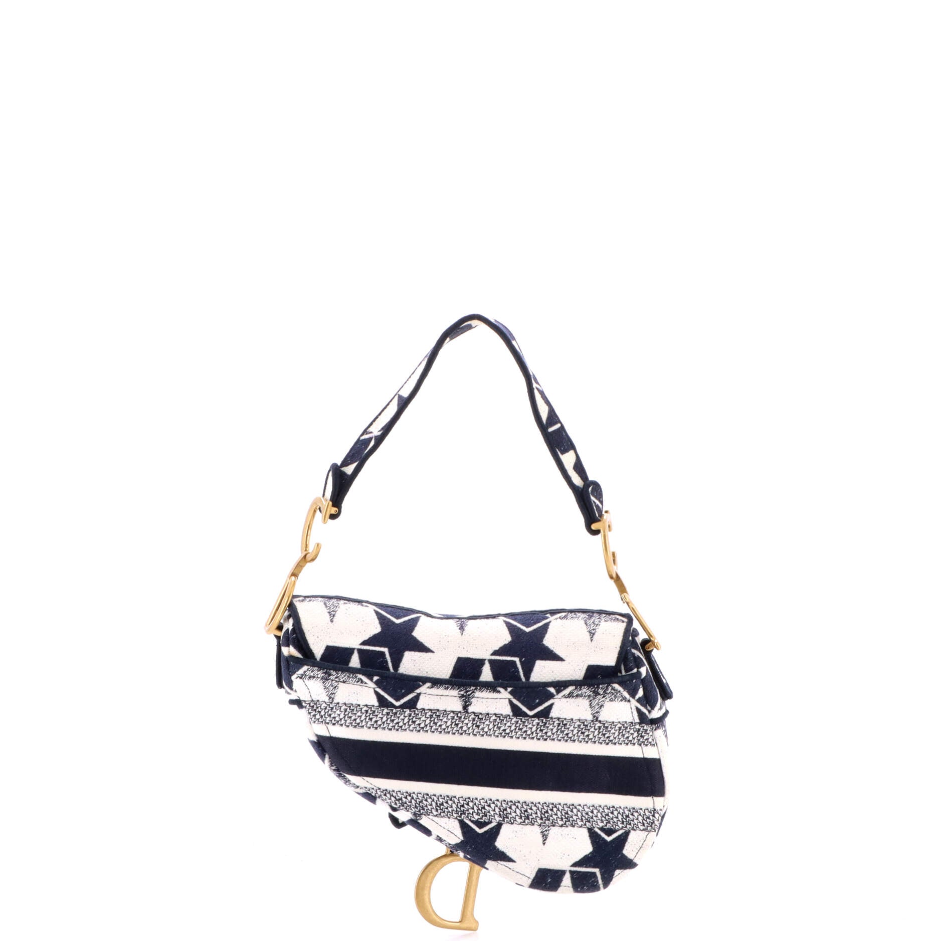 Saddle Bag Logo Embroidered Canvas Medium