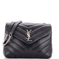 Loulou Shoulder Bag Matelasse Chevron Leather Small