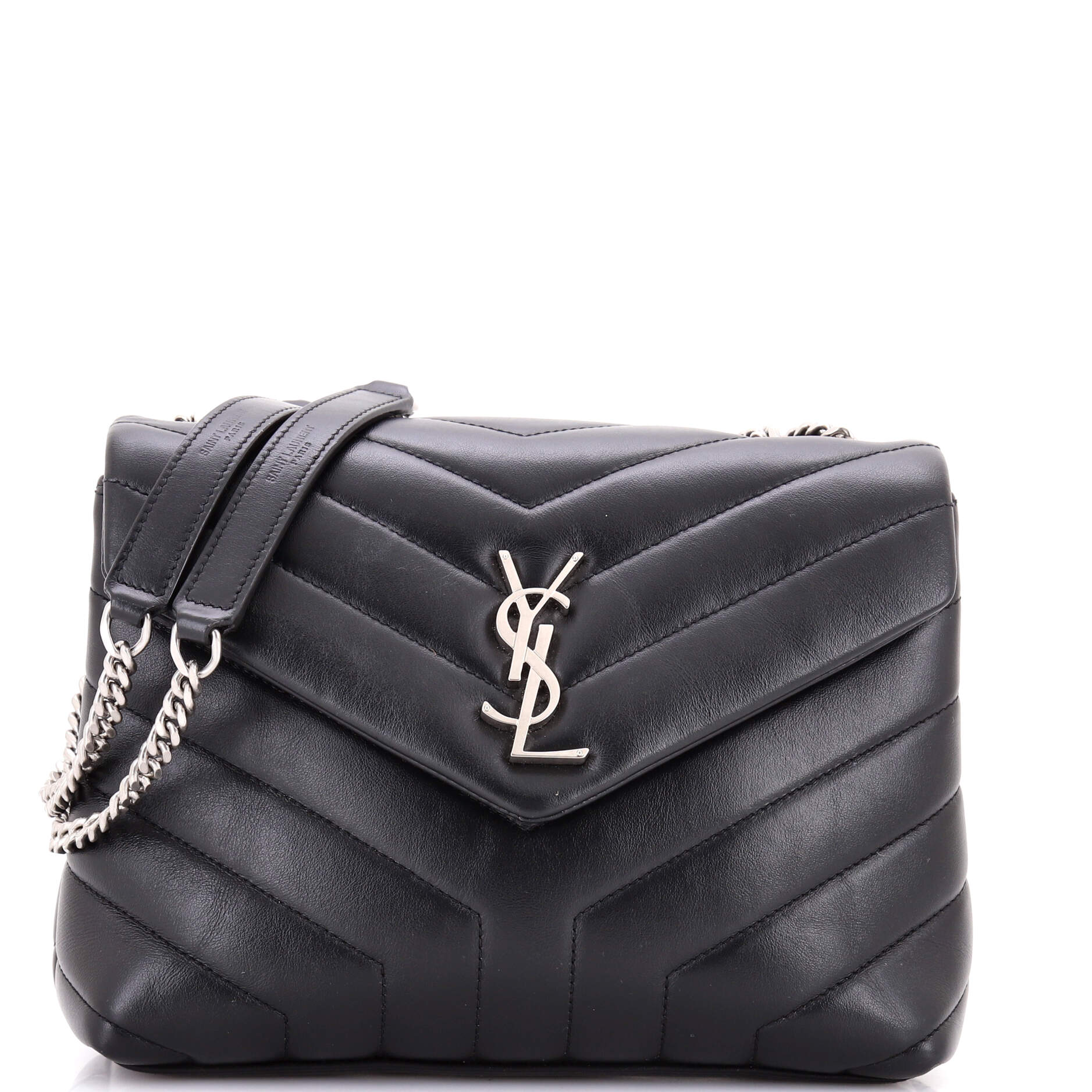 Loulou Shoulder Bag Matelasse Chevron Leather Small