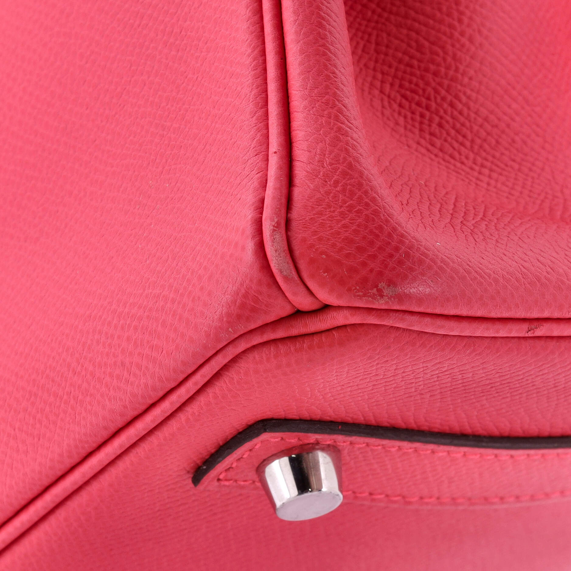Birkin Handbag Rose Mexico Epsom with Palladium Hardware 30