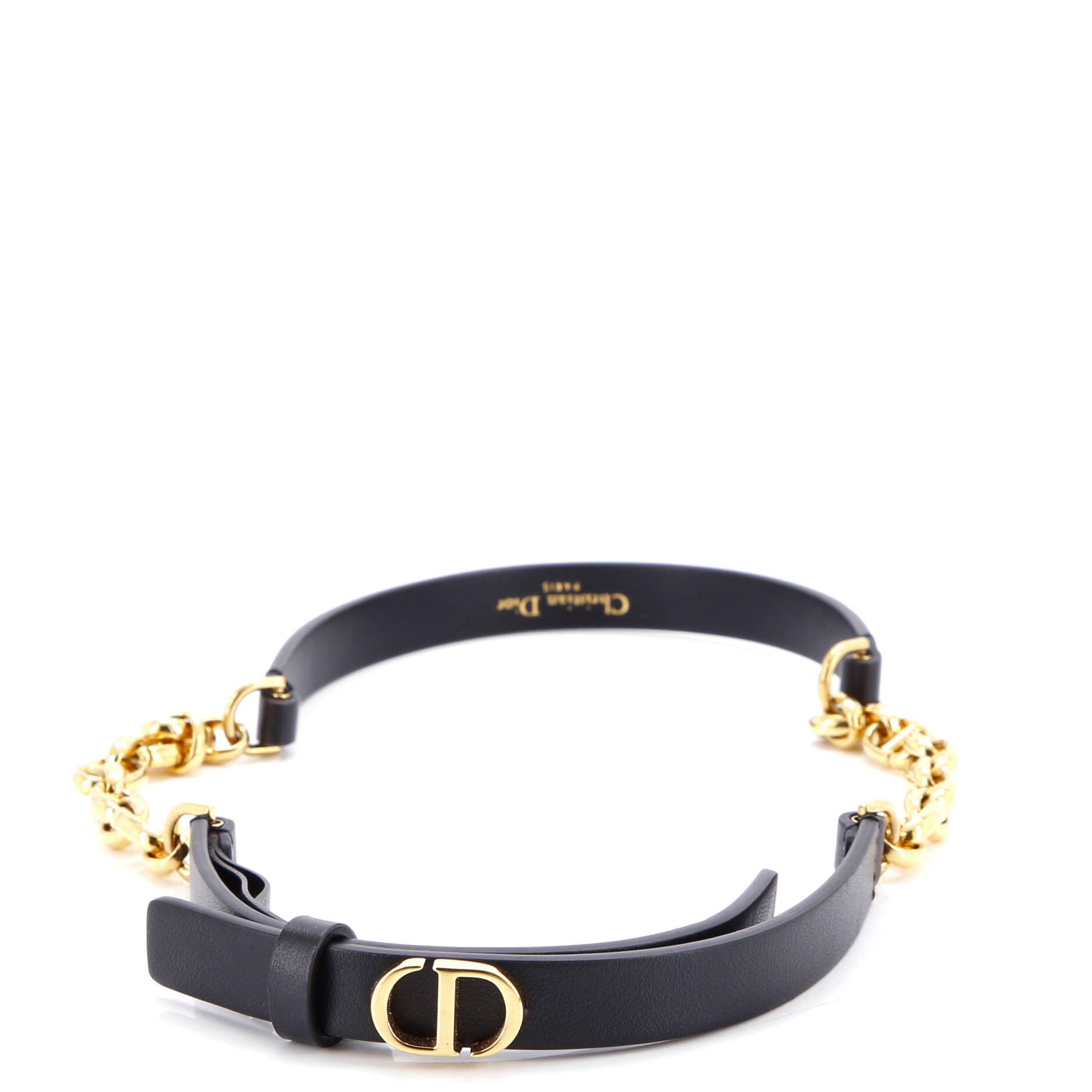 30 Montaigne Chain Belt Leather Thin