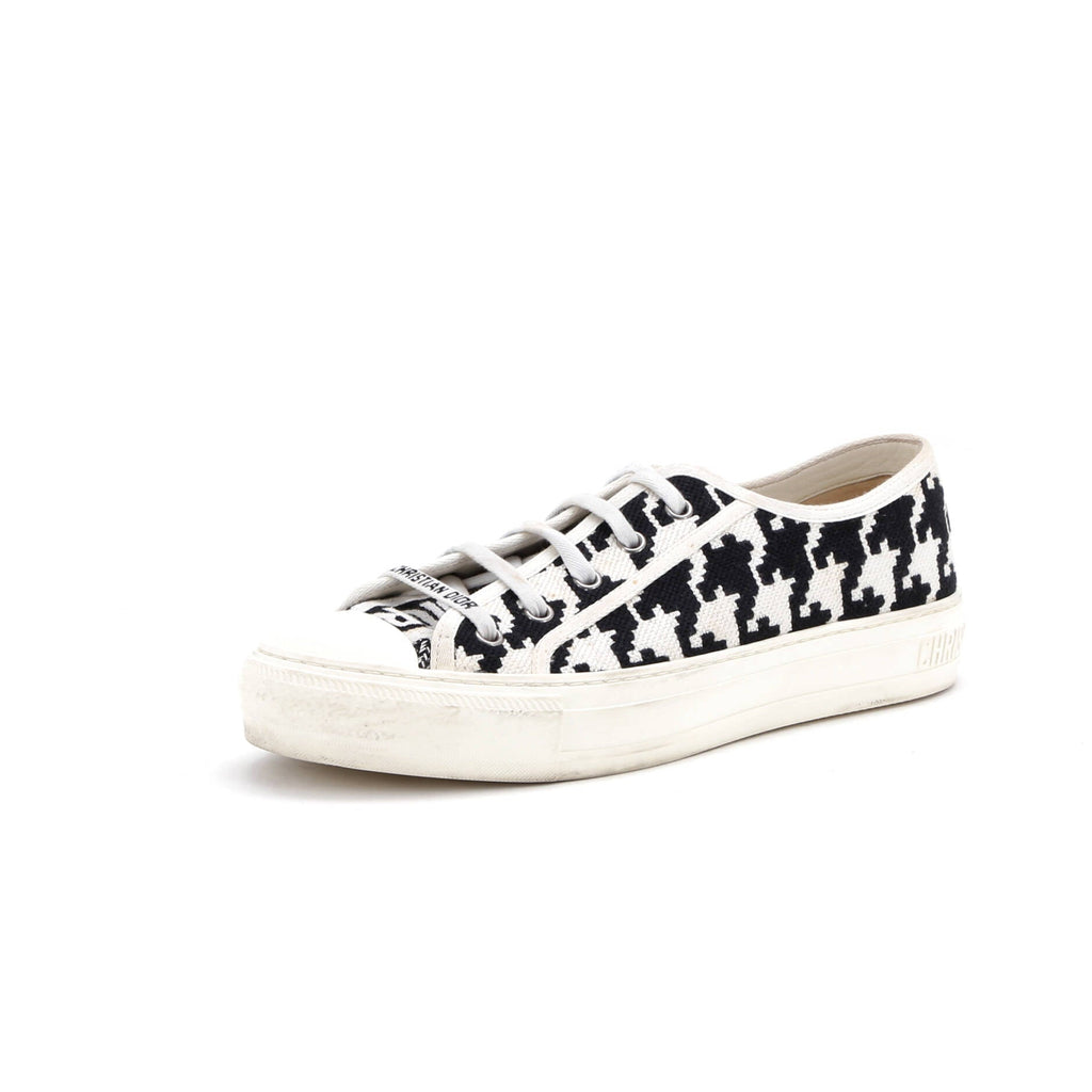 Women's Walk'N'Dior Sneakers Houndstooth Embroidered Canvas
