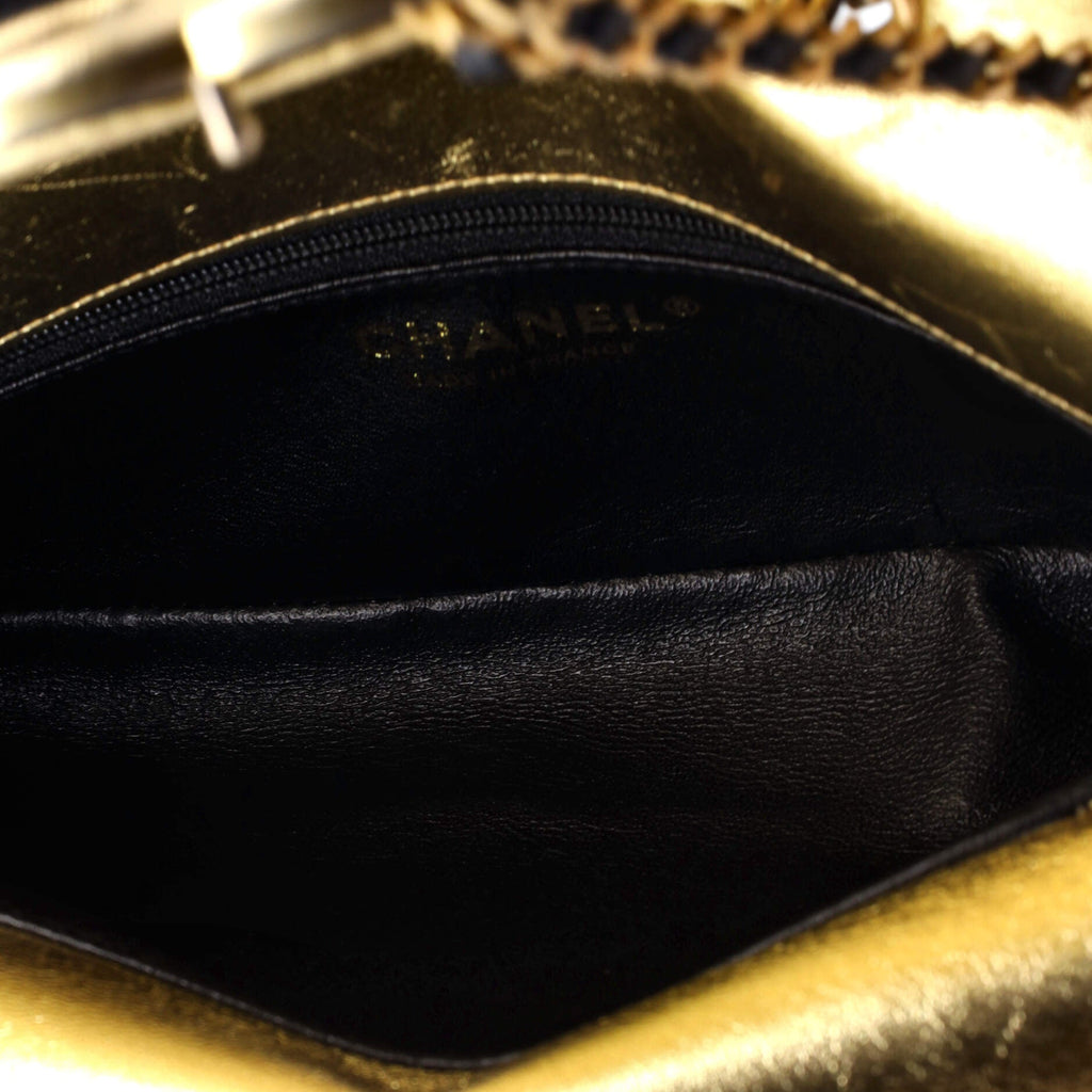 CC Chic Double Flap Bag Quilted Lambskin Small
