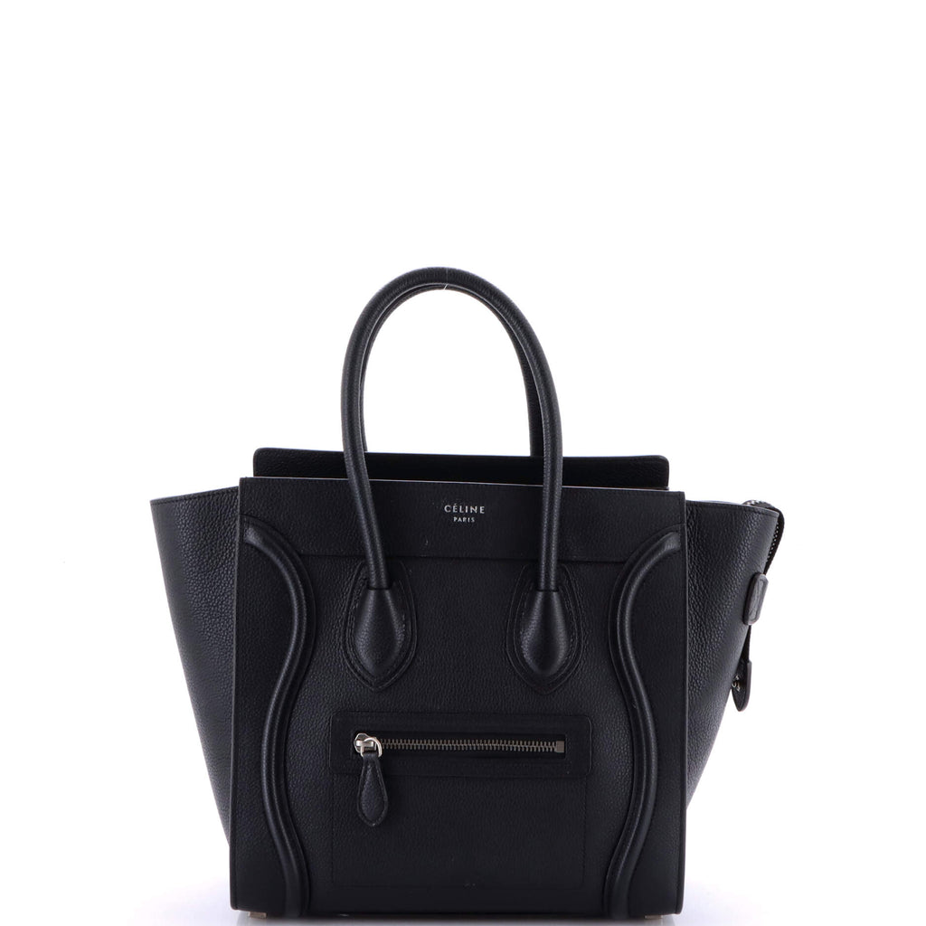 Luggage Bag Grainy Leather Micro