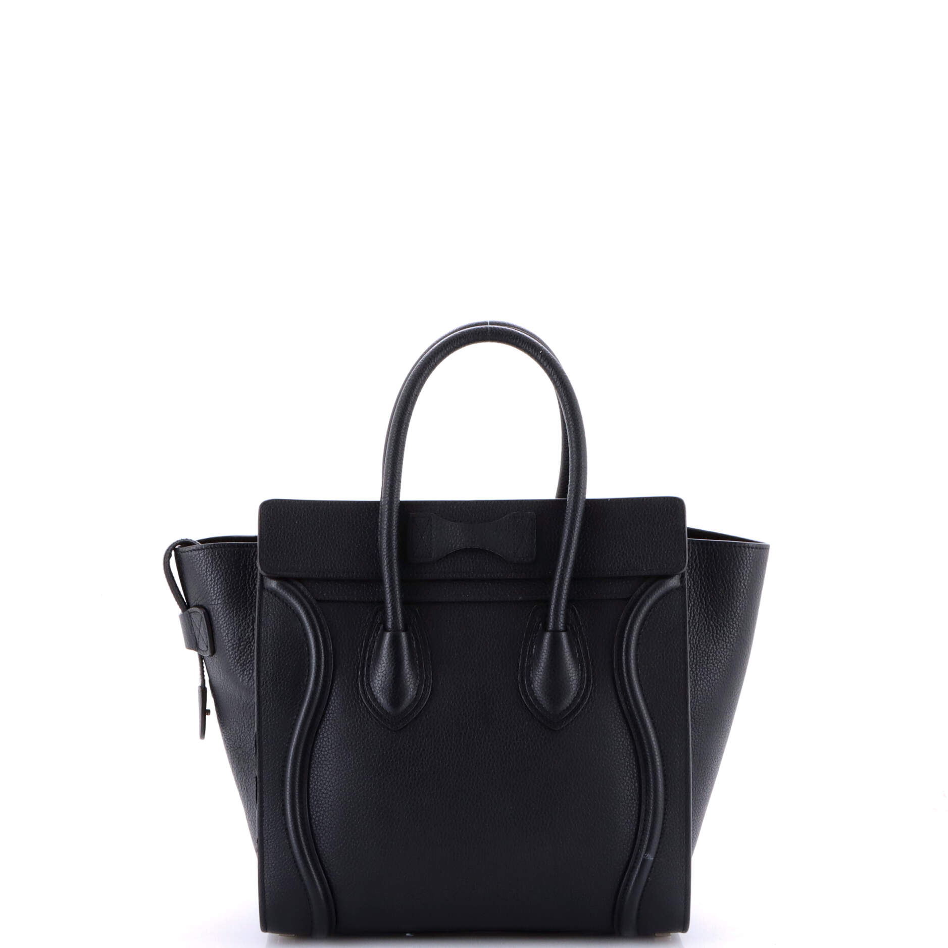 Luggage Bag Grainy Leather Micro