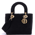 Lady D-Lite Bag Cannage Embroidered Canvas Medium