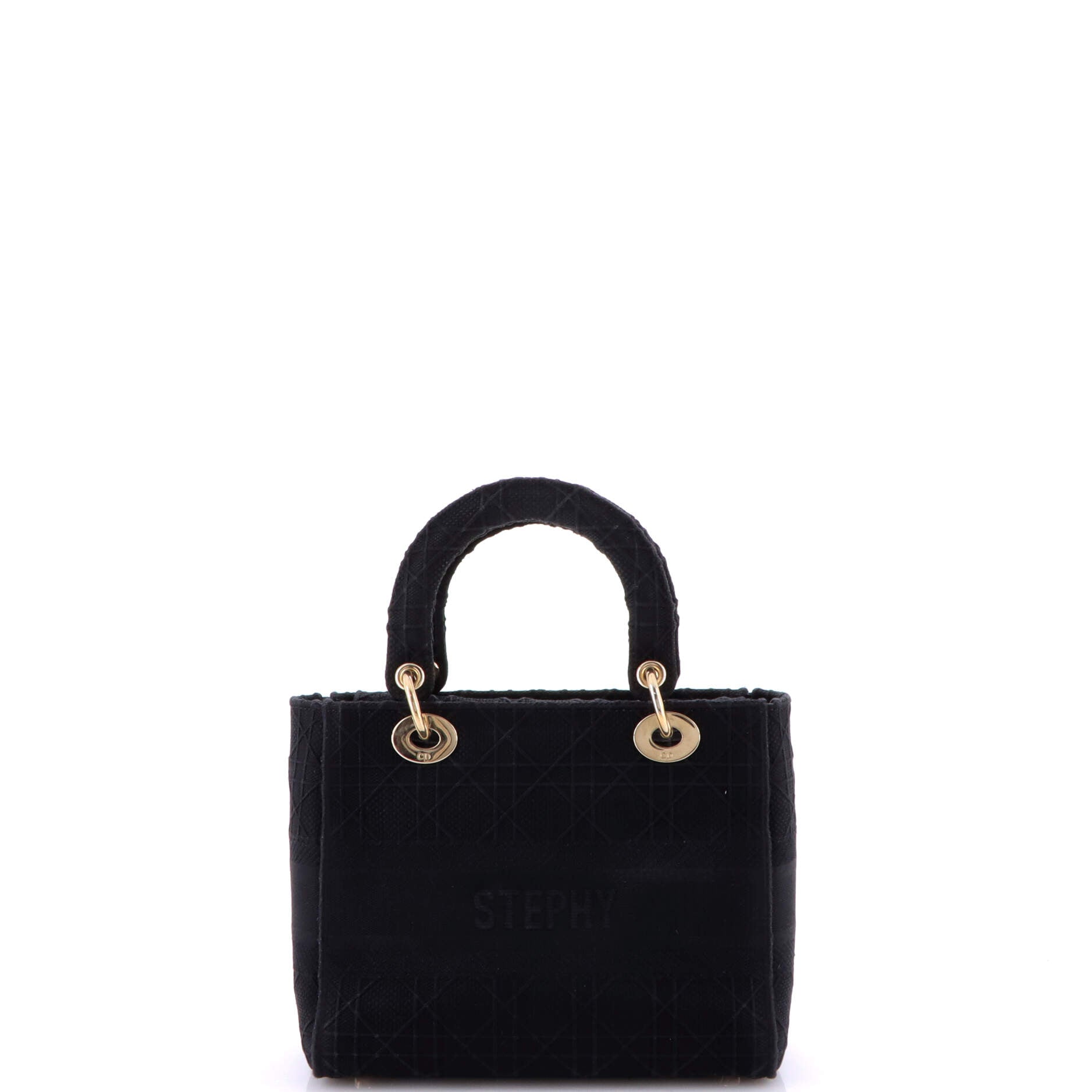 Lady D-Lite Bag Cannage Embroidered Canvas Medium