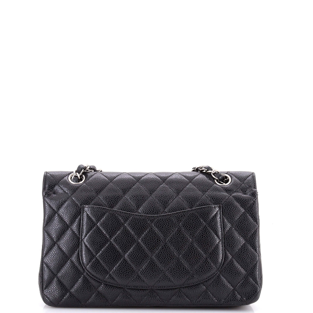 Classic Double Flap Bag Quilted Caviar Medium