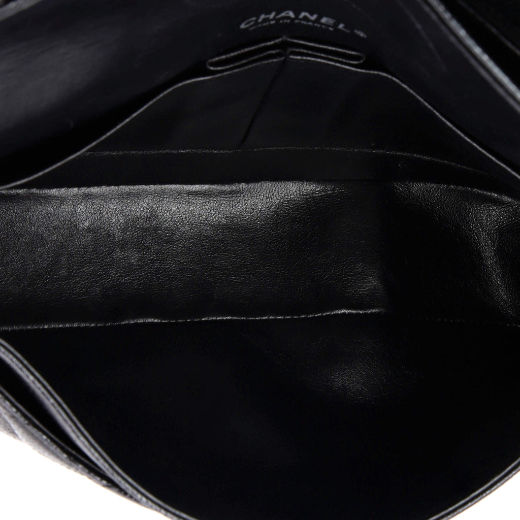 Classic Double Flap Bag Quilted Caviar Medium