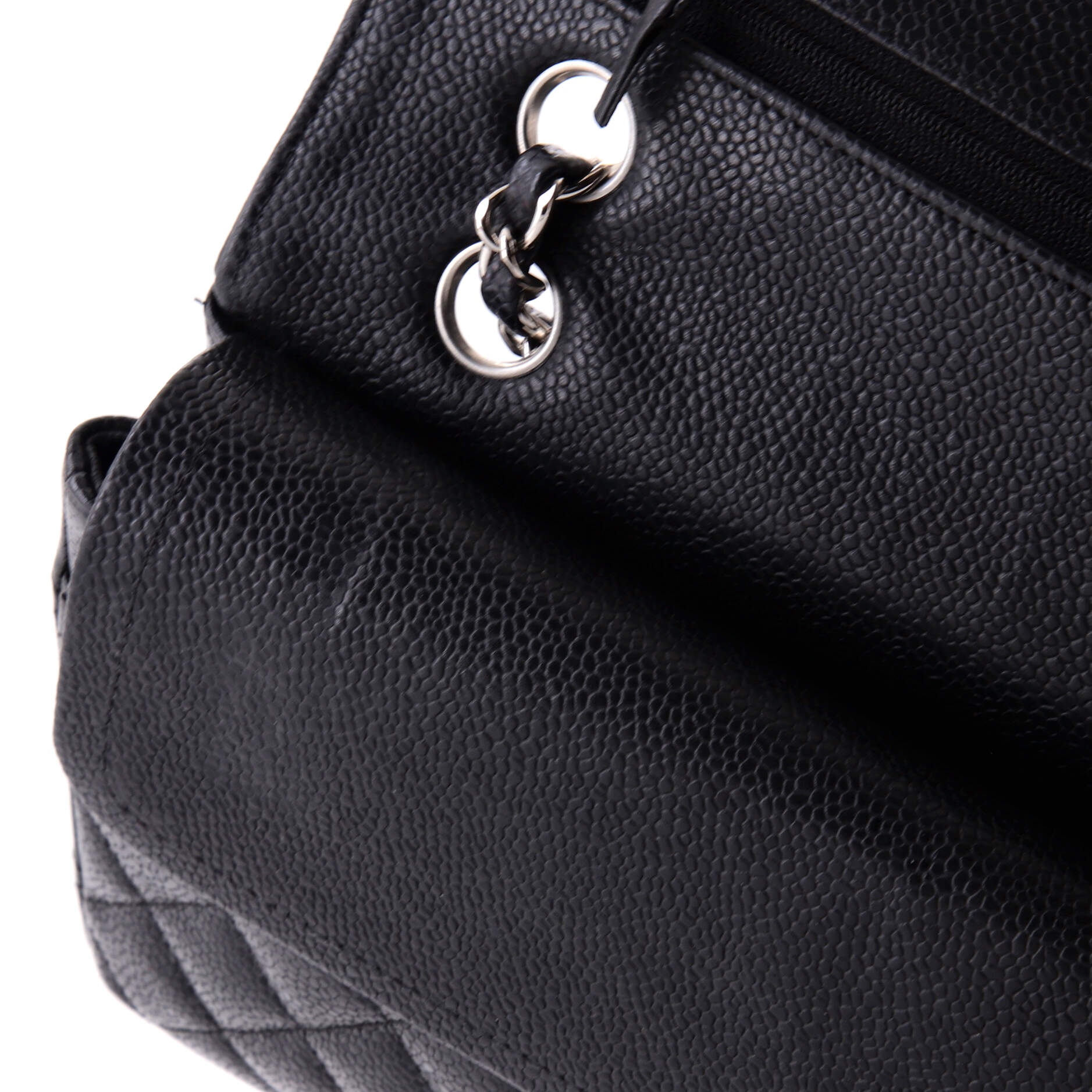 Classic Double Flap Bag Quilted Caviar Medium