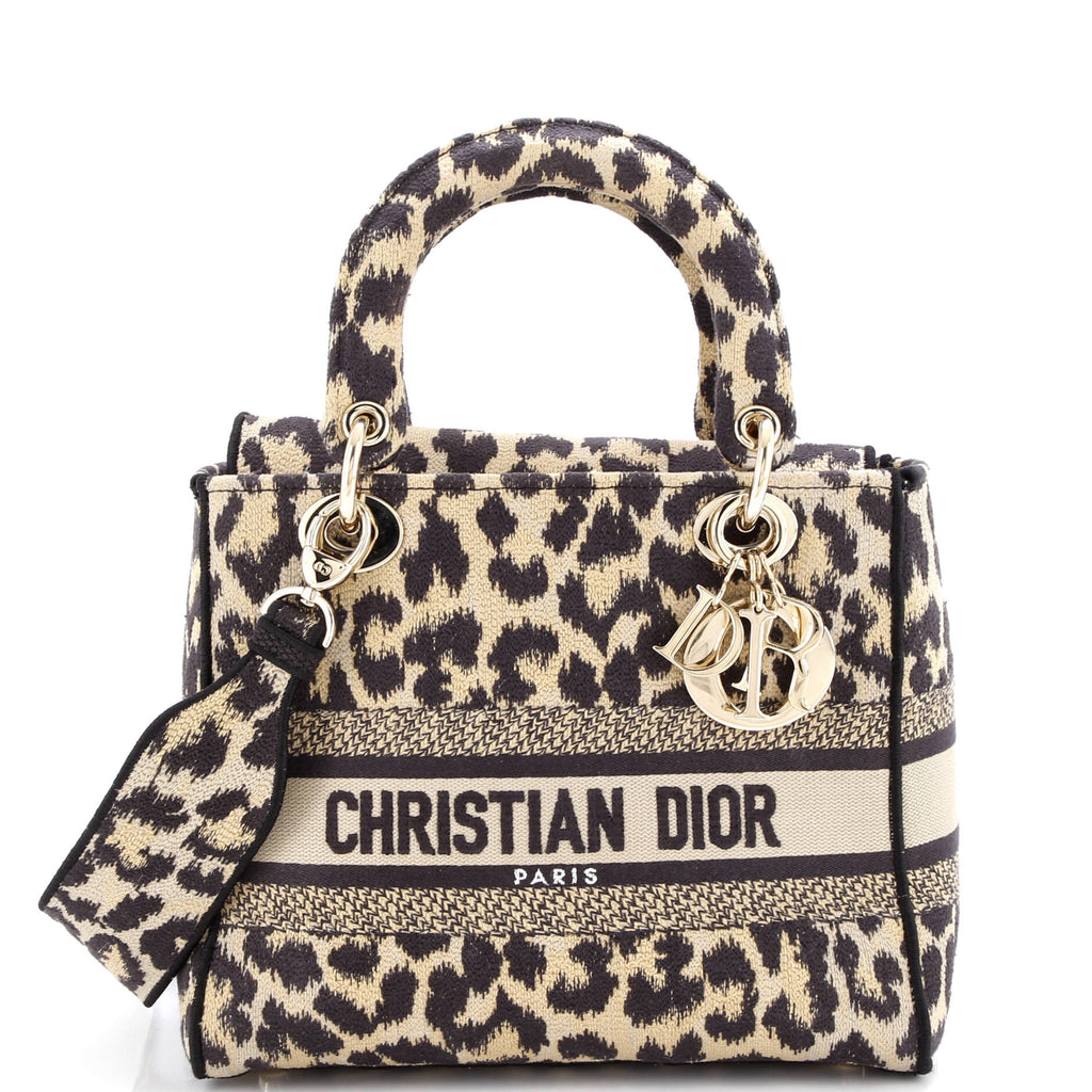 Lady D-Lite Bag Mizza Embroidered Canvas Medium