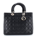 Lady Dior Bag Cannage Quilt Lambskin Large
