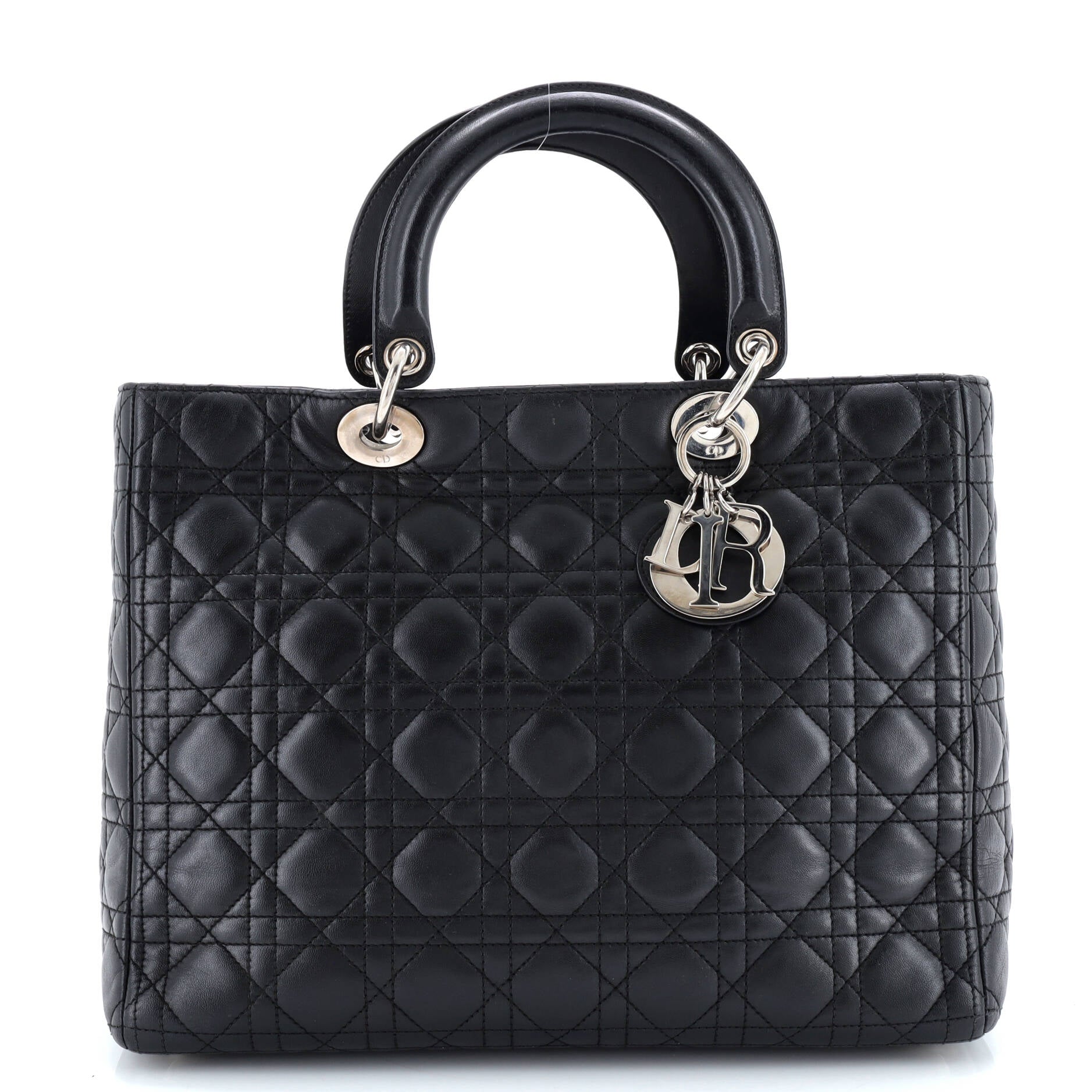 Lady Dior Bag Cannage Quilt Lambskin Large