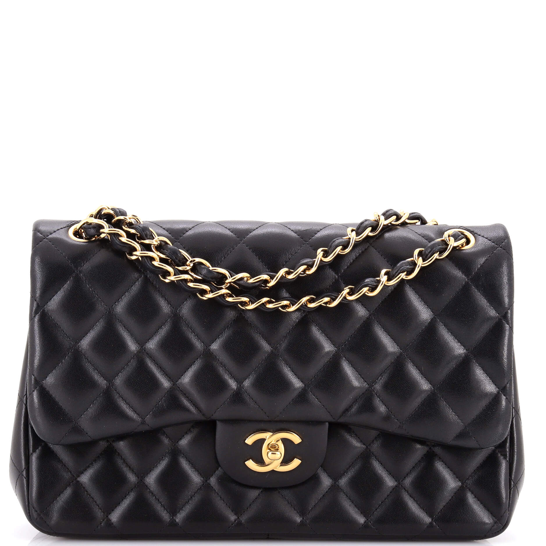 Classic Double Flap Bag Quilted Lambskin Jumbo