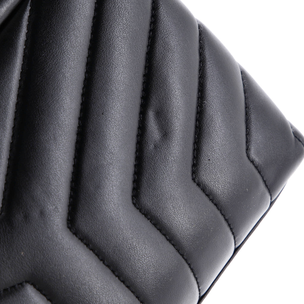 Loulou Shoulder Bag Matelasse Chevron Leather Small