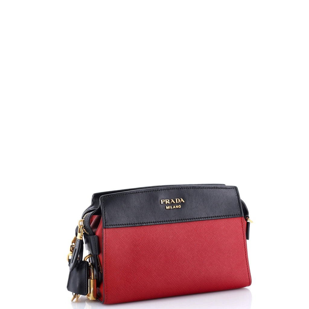 Esplanade Crossbody Bag Saffiano with City Calf Small