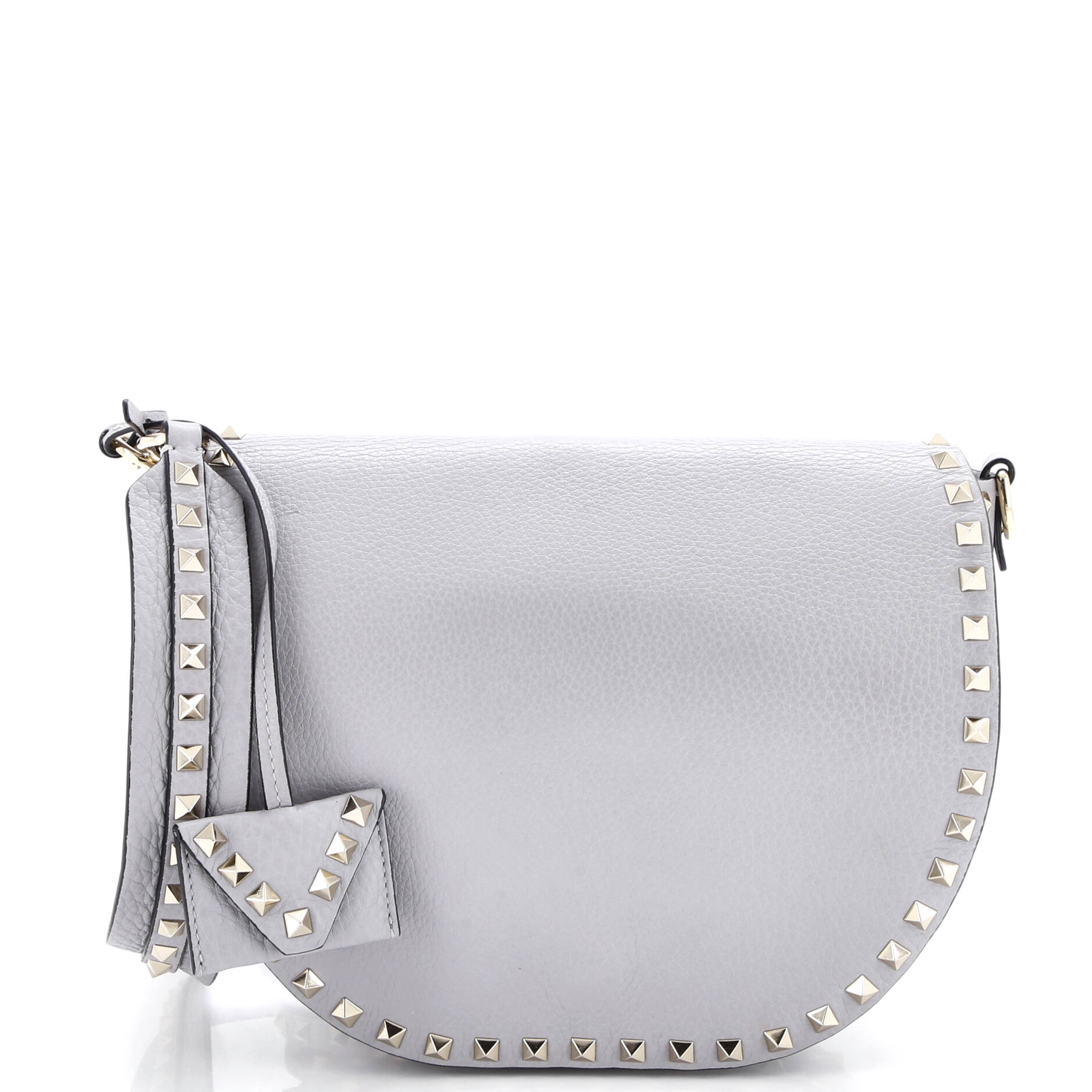 Rockstud Saddle Crossbody Bag Leather Small