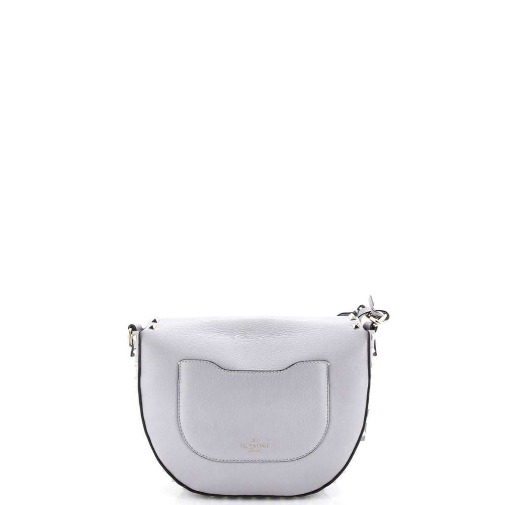 Rockstud Saddle Crossbody Bag Leather Small