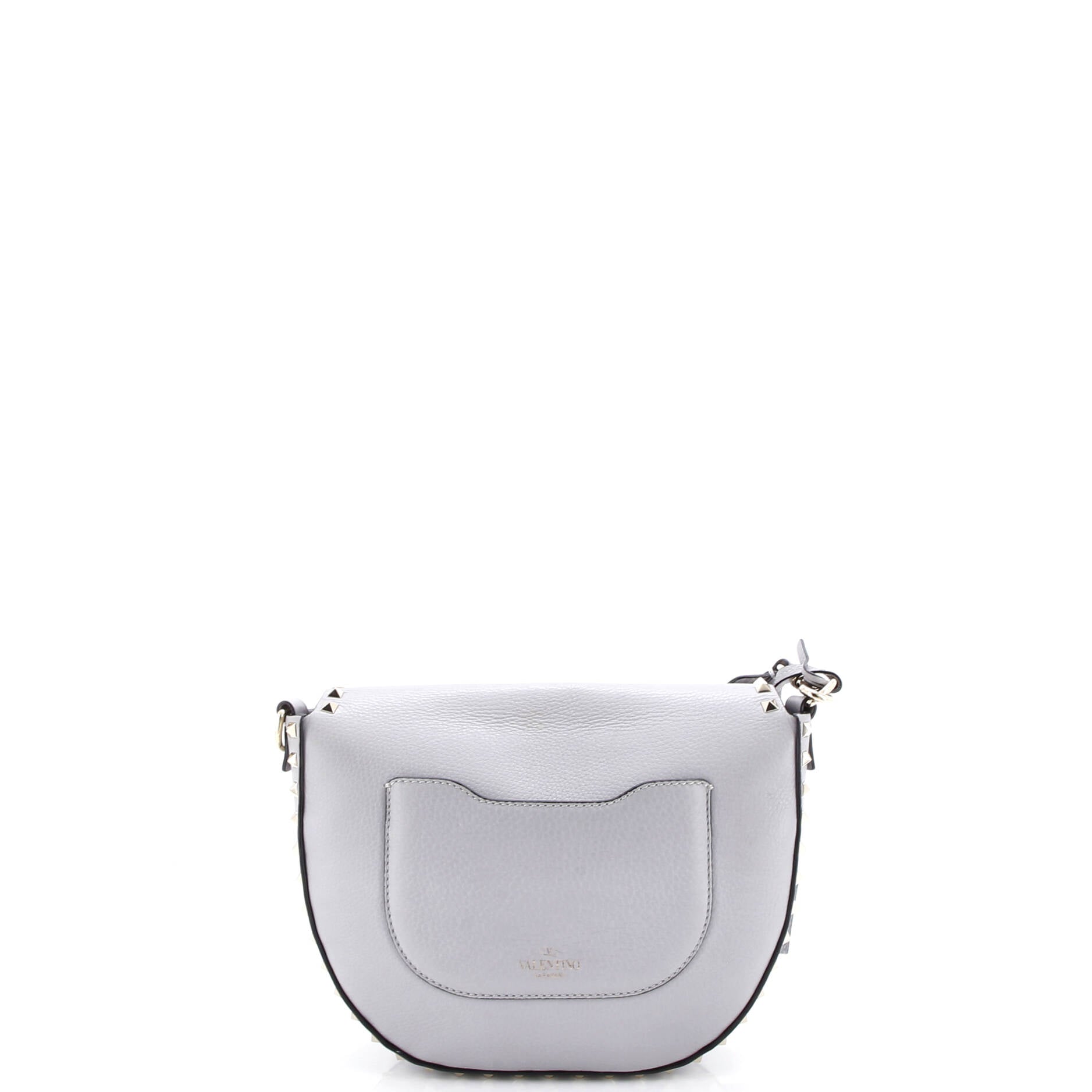 Rockstud Saddle Crossbody Bag Leather Small