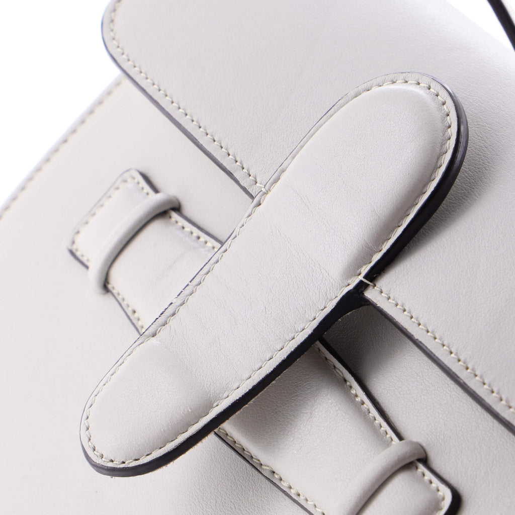 Symmetrical Shoulder Bag Leather Mini