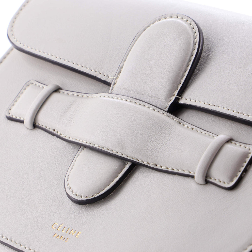 Symmetrical Shoulder Bag Leather Mini
