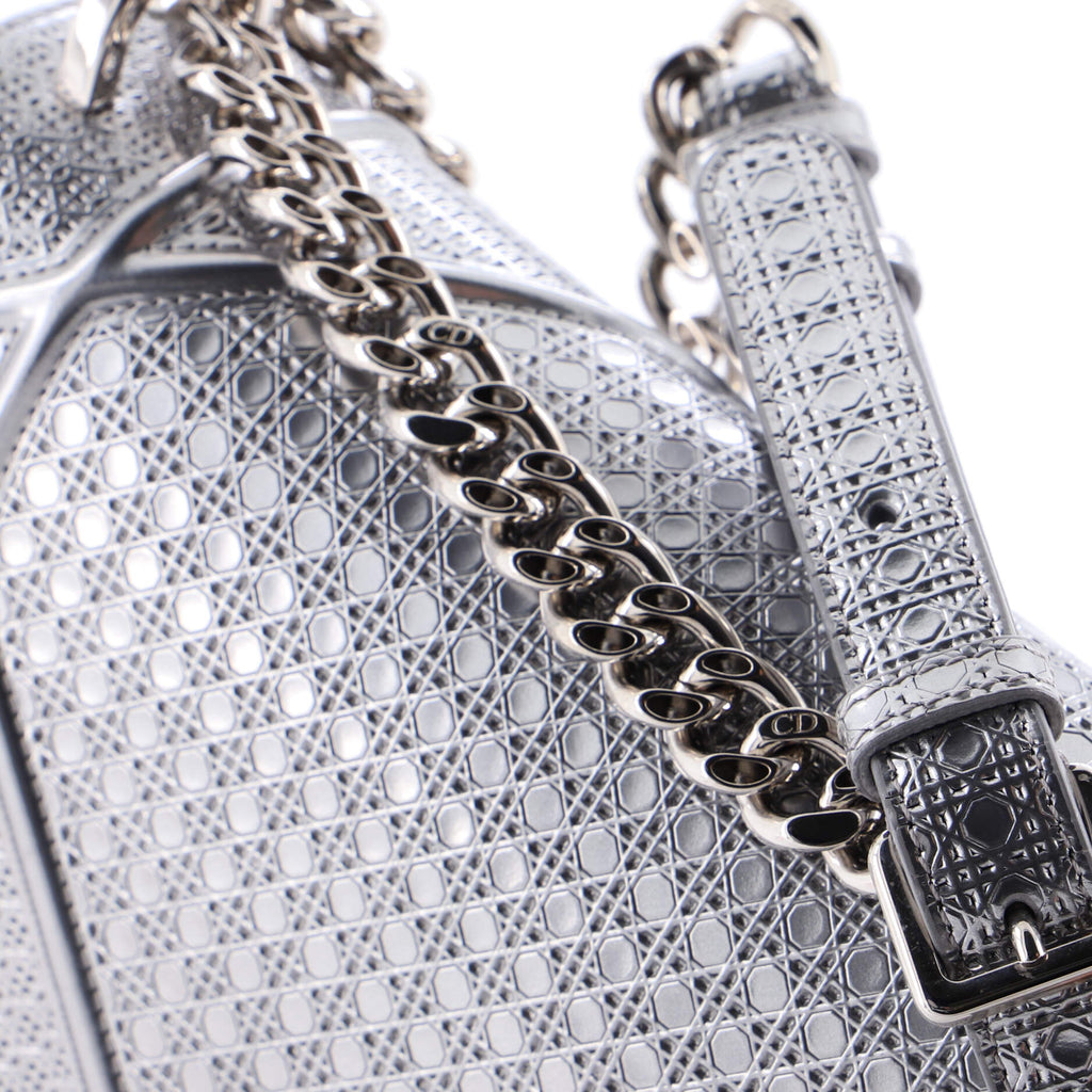 Diorama Flap Bag Cannage Embossed Calfskin Small