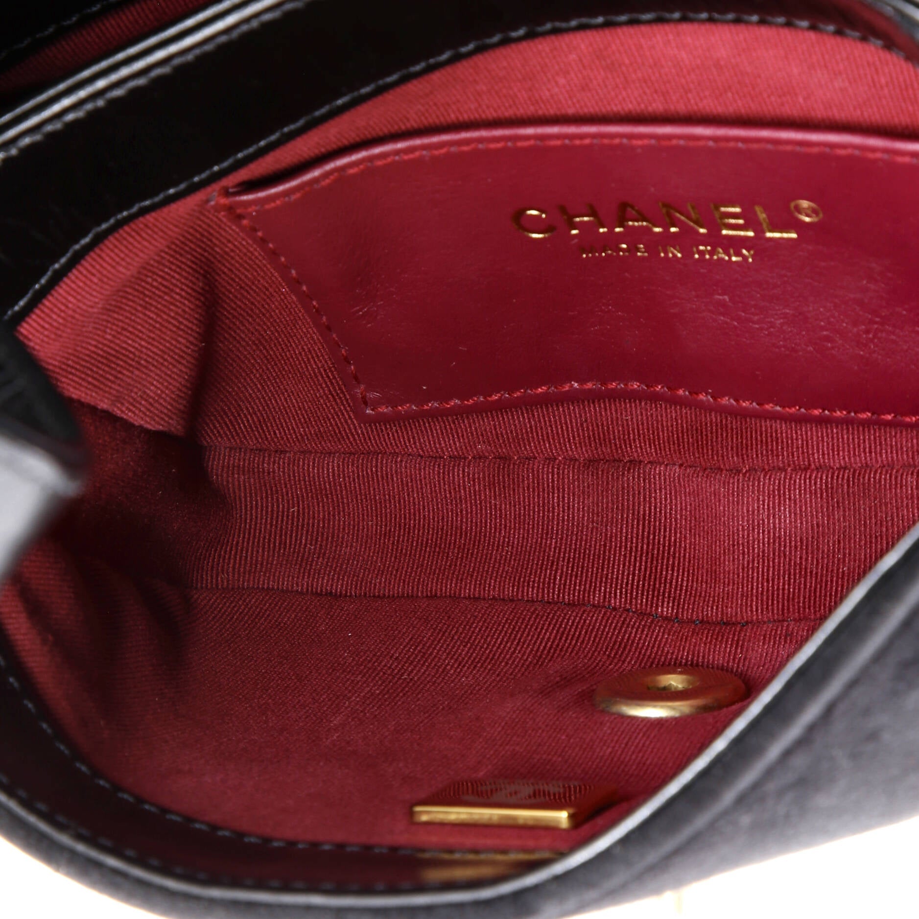 My Sweet CC Full Flap Messenger Bag Quilted Shiny Calfskin with Suede Mini