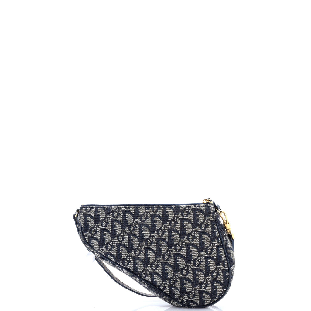 Vintage Saddle Bag Diorissimo Denim Mini
