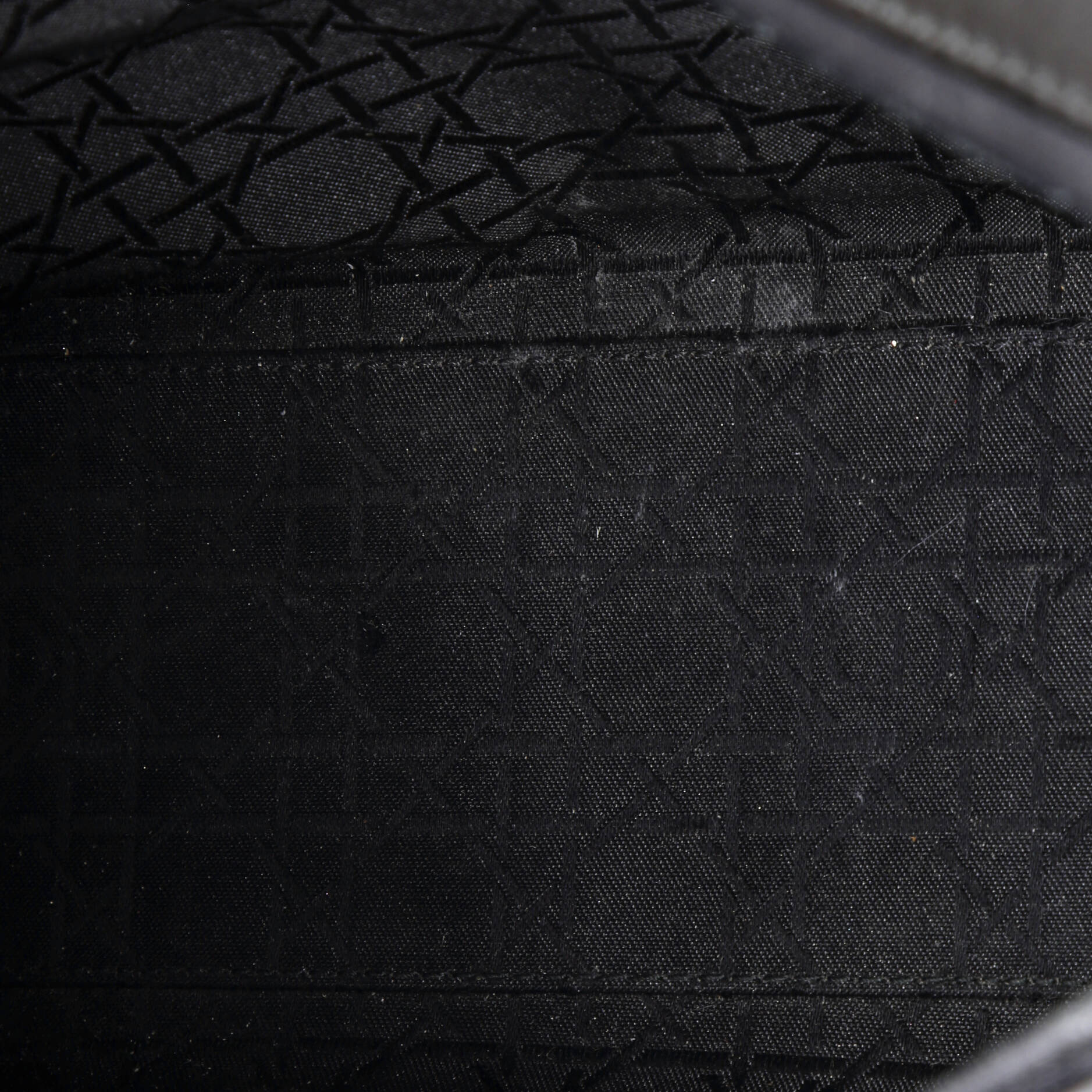 Lady Dior Bag Cannage Quilt Patent Large